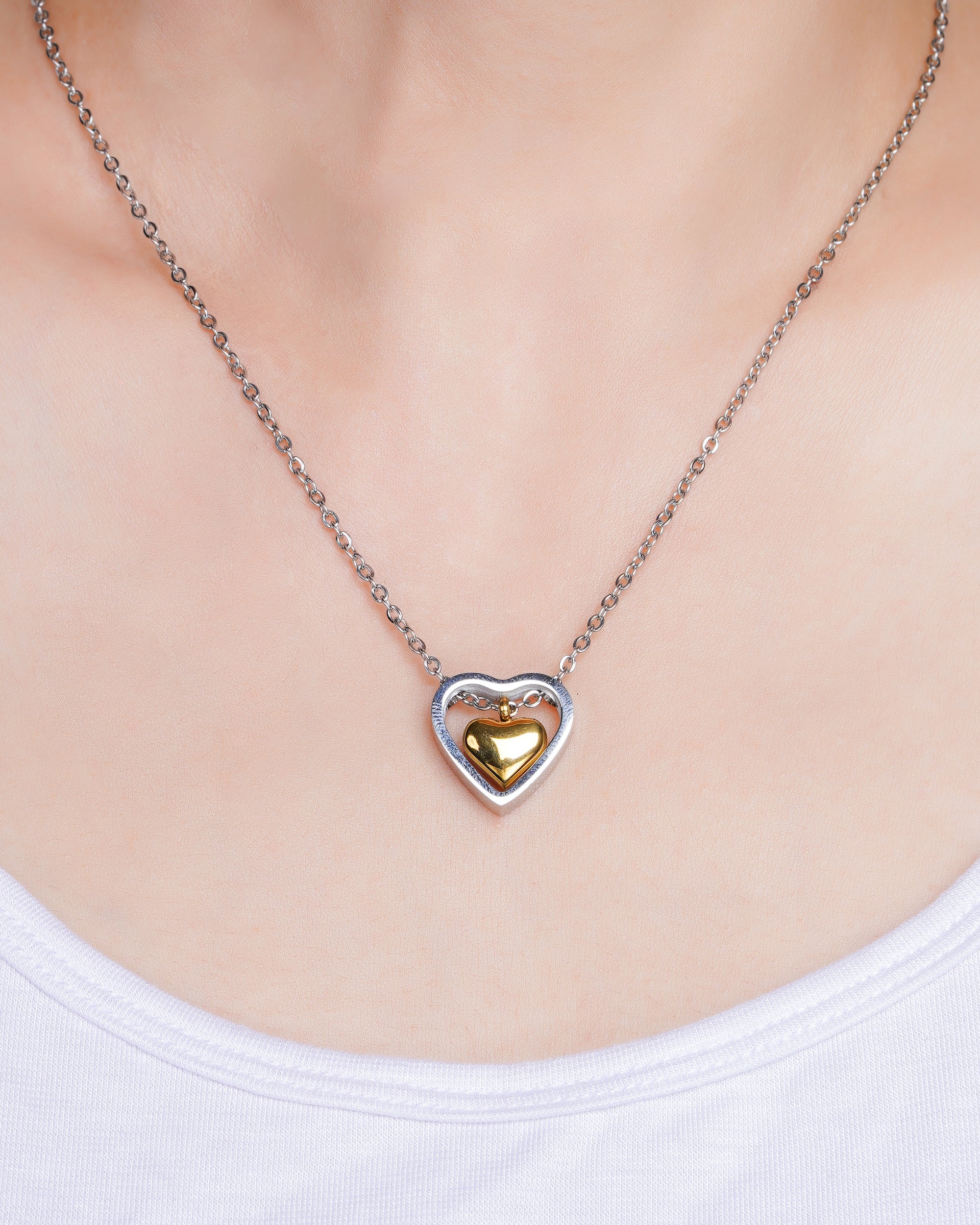 Nested Heart Necklace