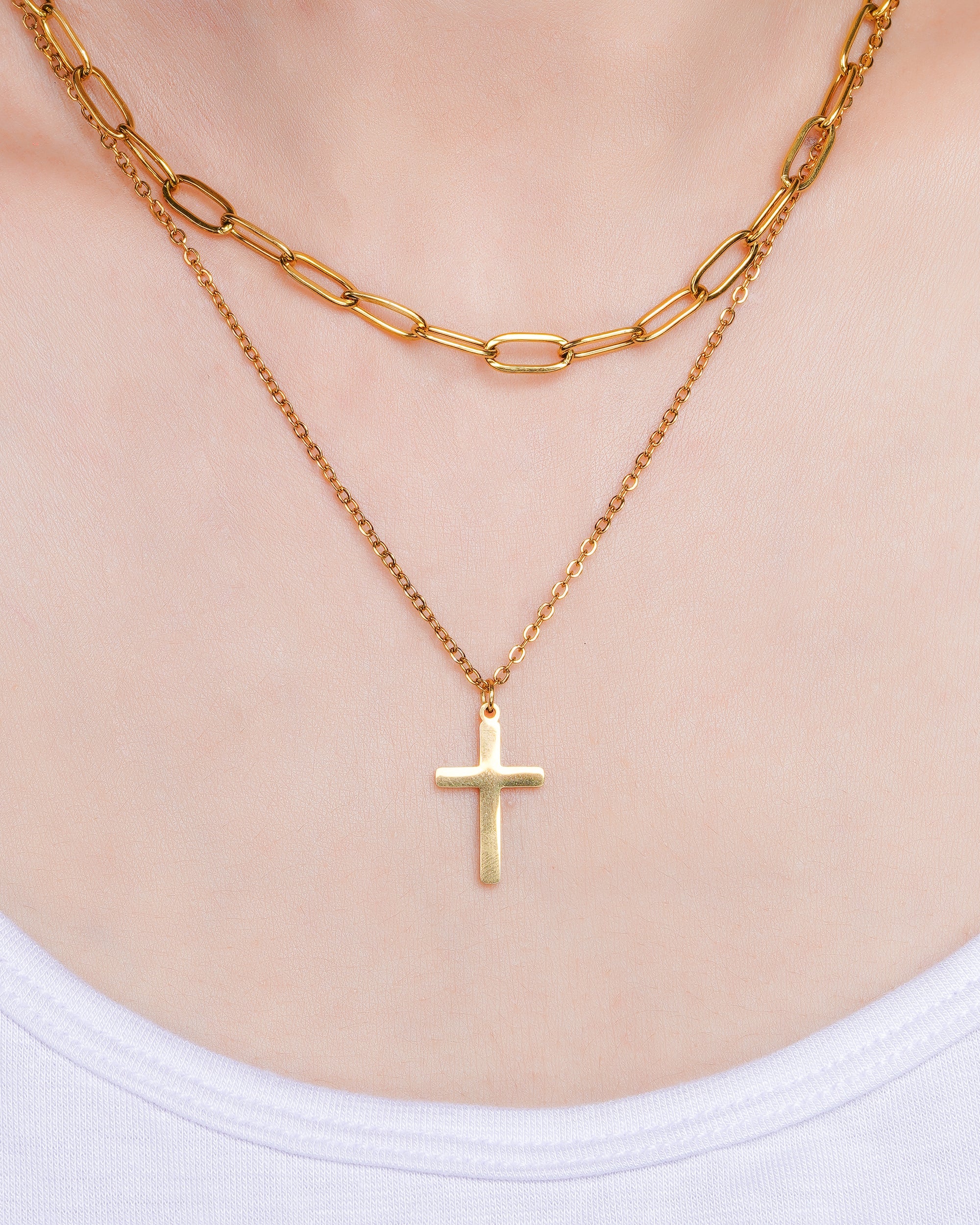 Graceful Cross Necklace